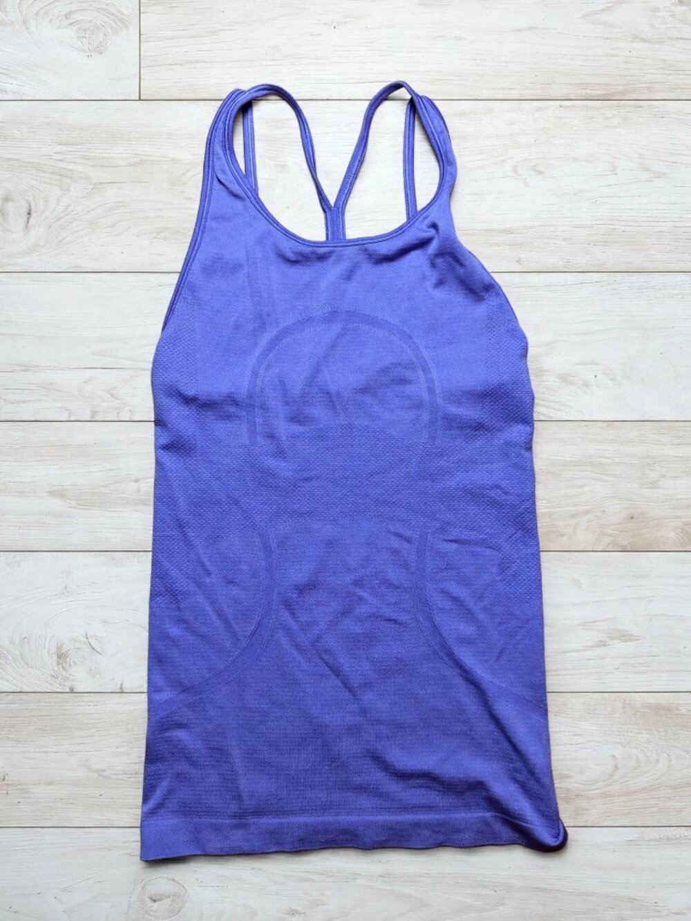lululemon Purple Strappy Back Tank Size 2 Built In Bra